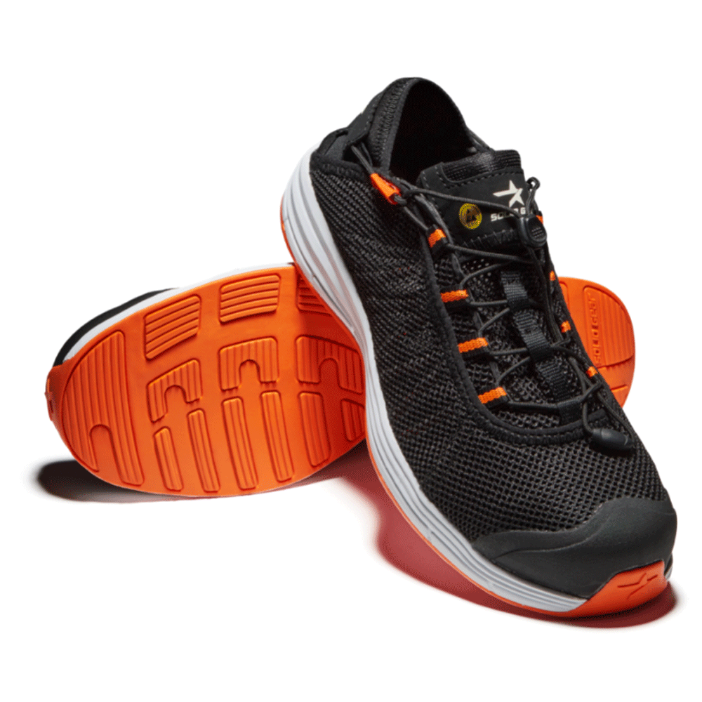 Solid Gear SG80122 Cloud 2.0 Lightweight NANO Toe Cap Safety Trainers Black / Orange