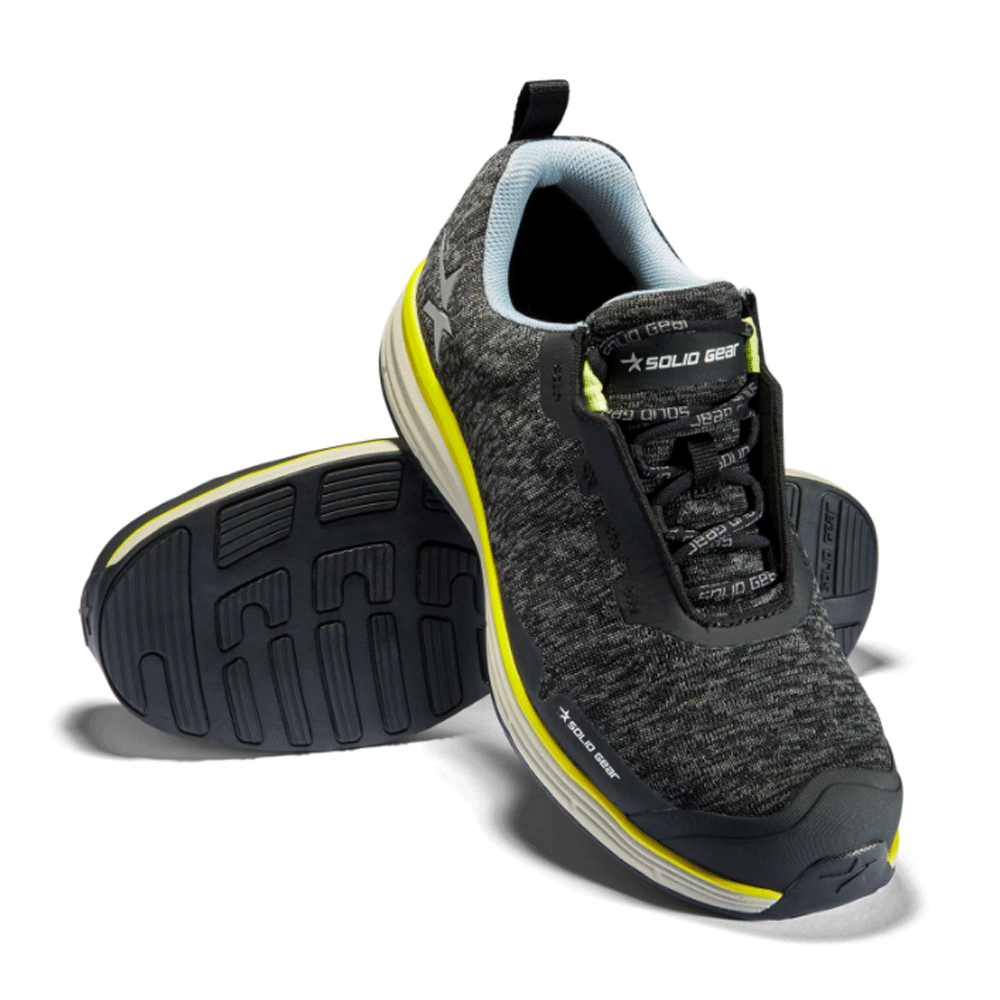 Solid Gear SG80124 Haze Saturn Safety Toe Cap Work Safety Trainers Shoe Black