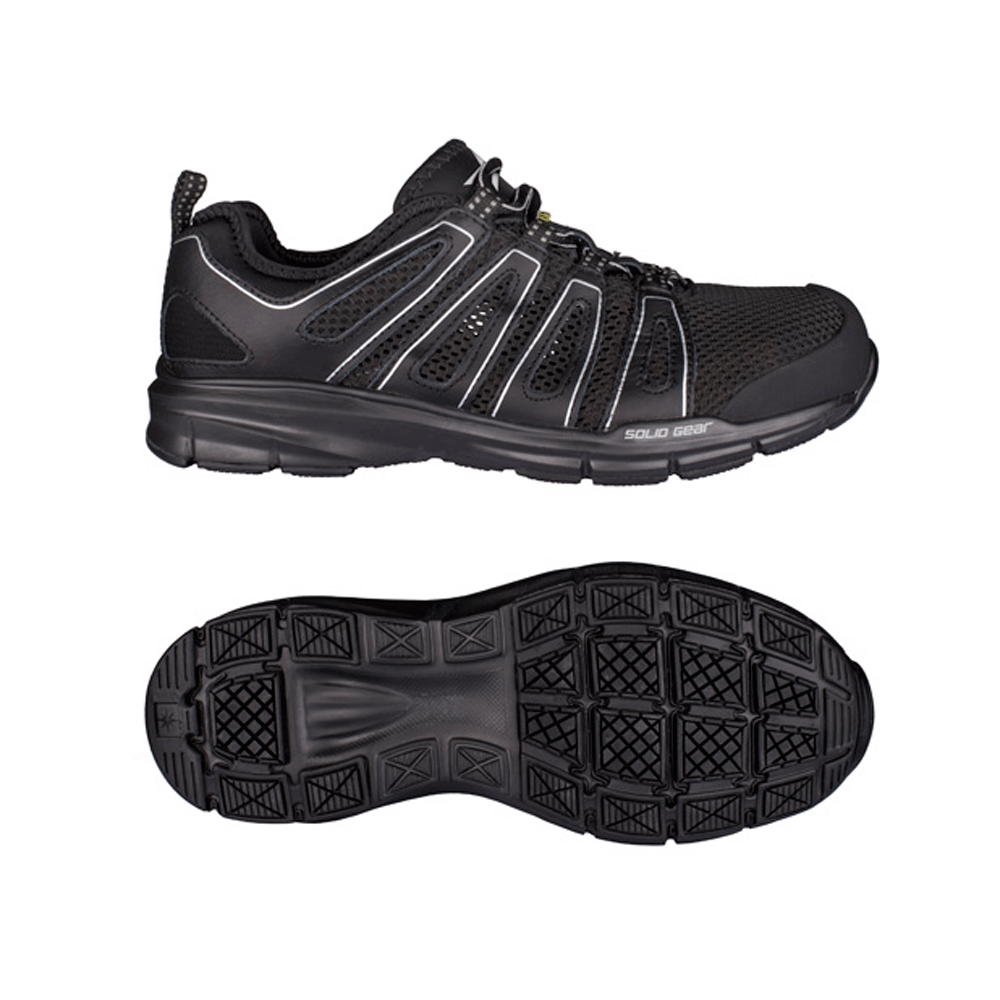 Solid Gear SG80223 Helium Lightweight Work Safety Trainers By Snickers Black