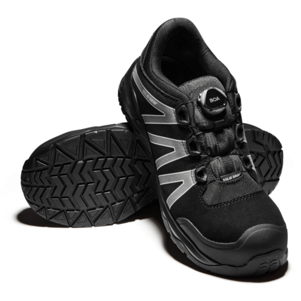 Solid Gear SG81005 Onyx Lightweight Fiberglass Toe Cap Safety Trainers Black