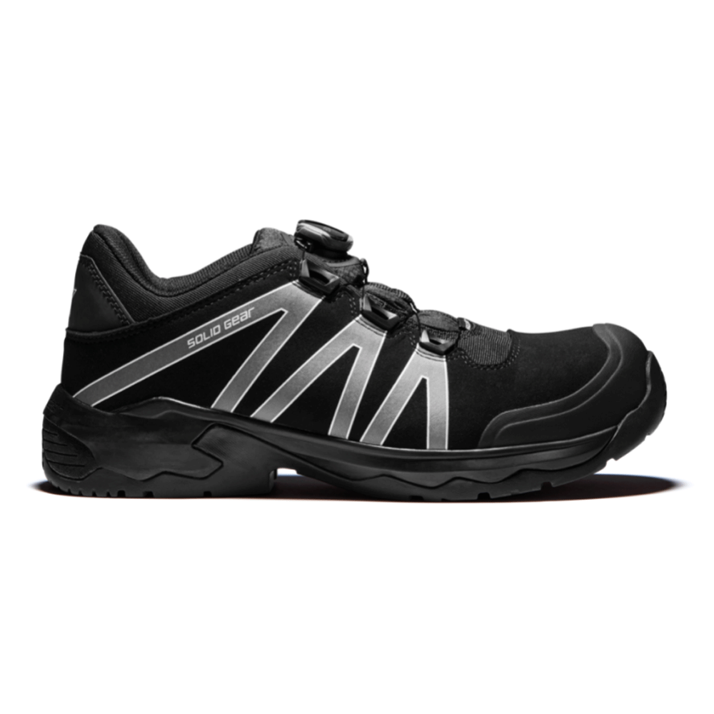 Solid Gear SG81005 Onyx Lightweight Fiberglass Toe Cap Safety Trainers Black