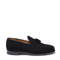 Hugs & Co Mens Black Suede Tasselled Brogues Welted Leather Sole