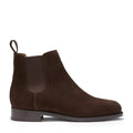 Hugs & Co Womens Brown Suede Chelsea Boots Welted Leather Sole