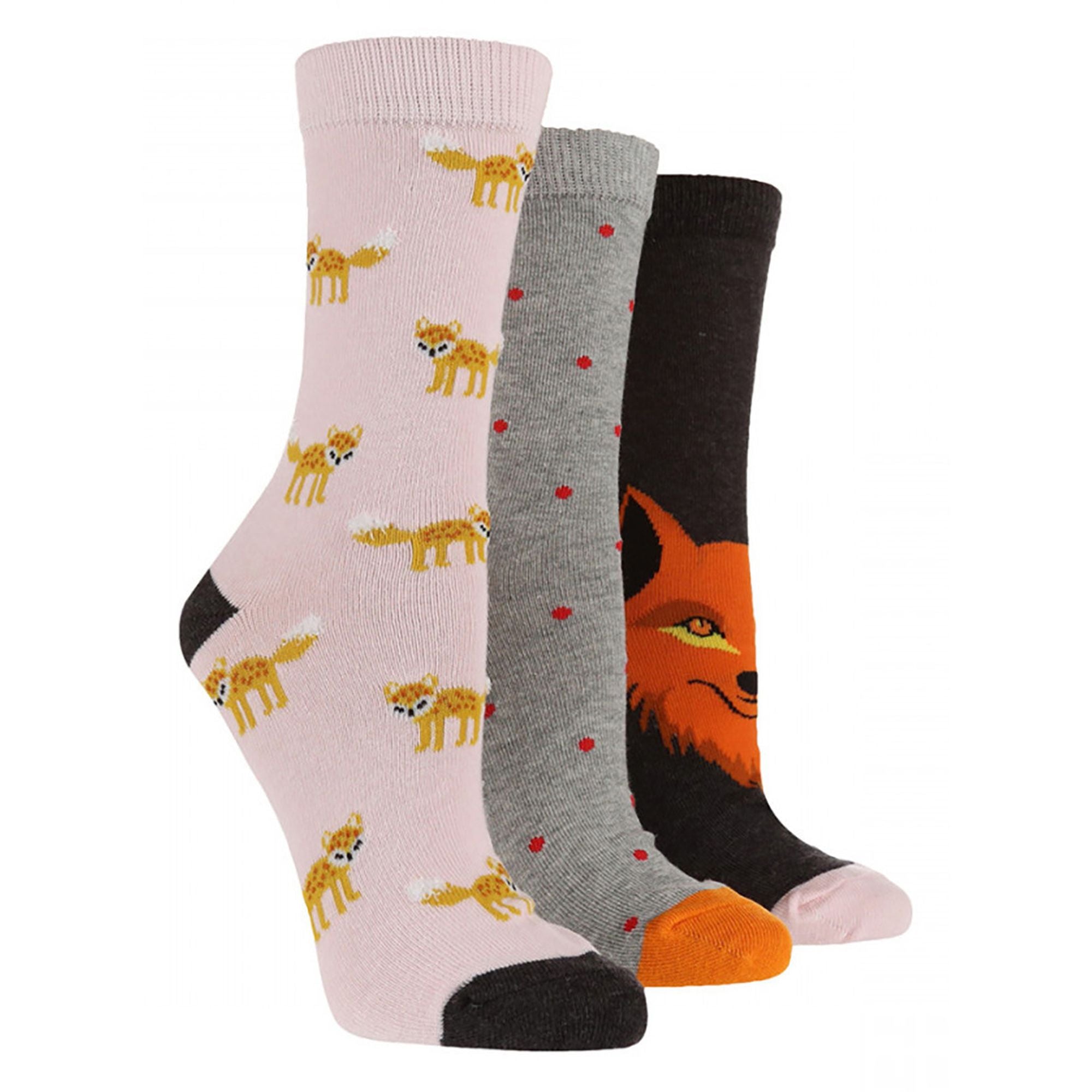 Sock Snob 3 Pack Womens Jacquard Novelty Cotton Socks