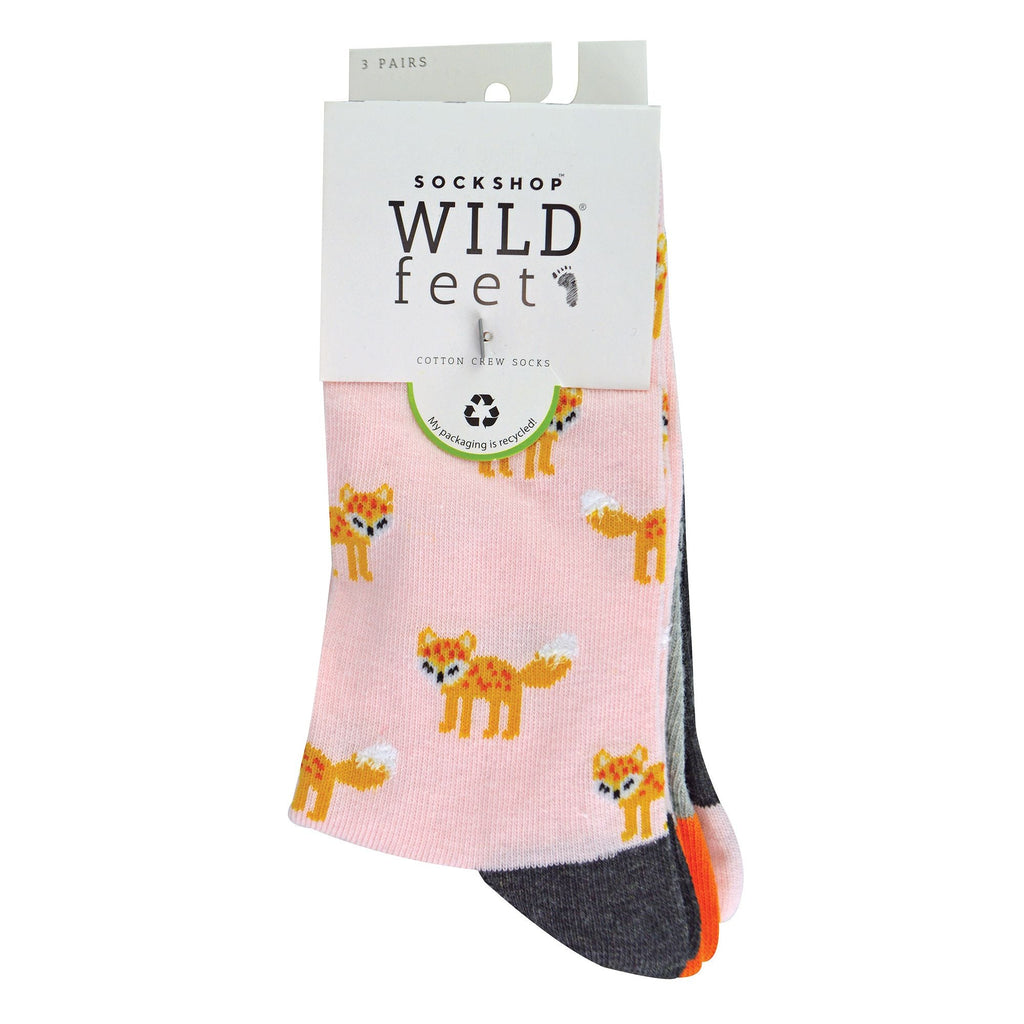 Sock Snob 3 Pack Womens Jacquard Novelty Cotton Socks