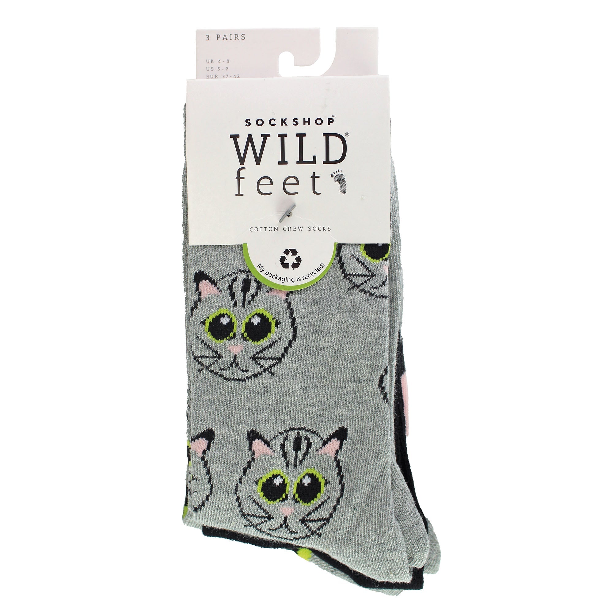 Sock Snob 3 Pack Womens Jacquard Novelty Cotton Socks