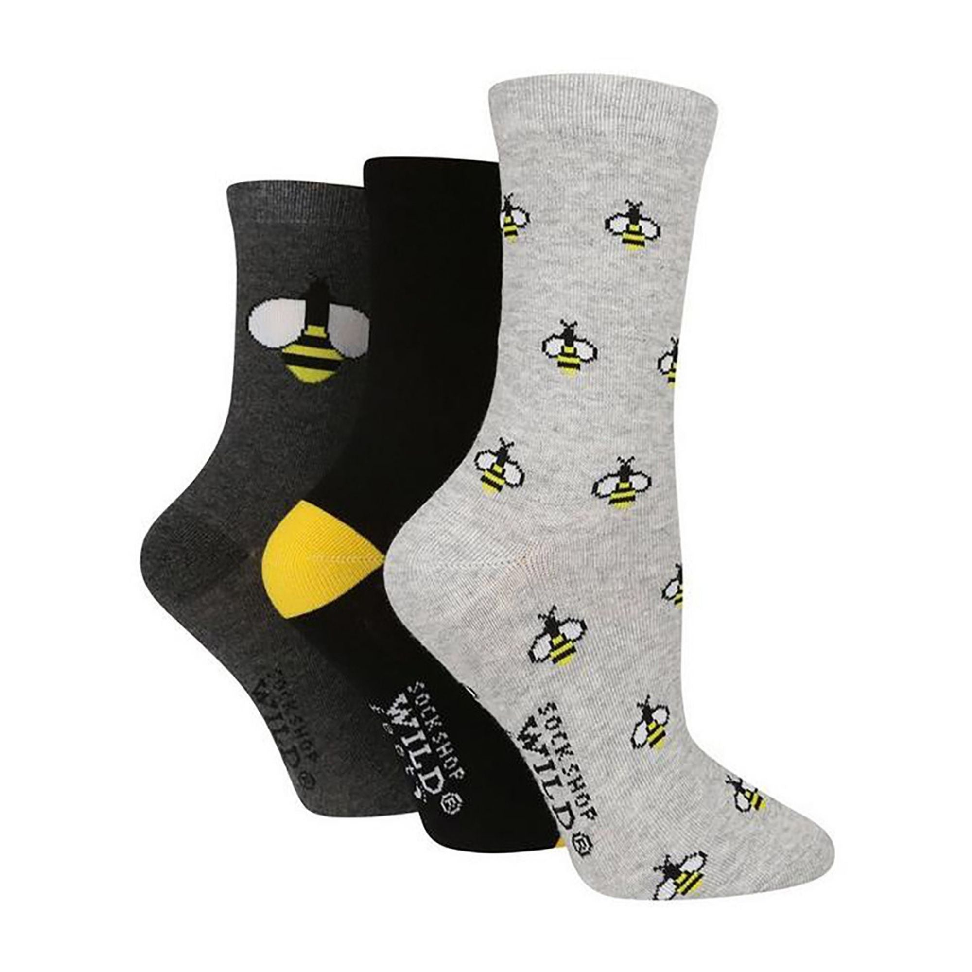 Sock Snob 3 Pack Womens Jacquard Novelty Cotton Socks