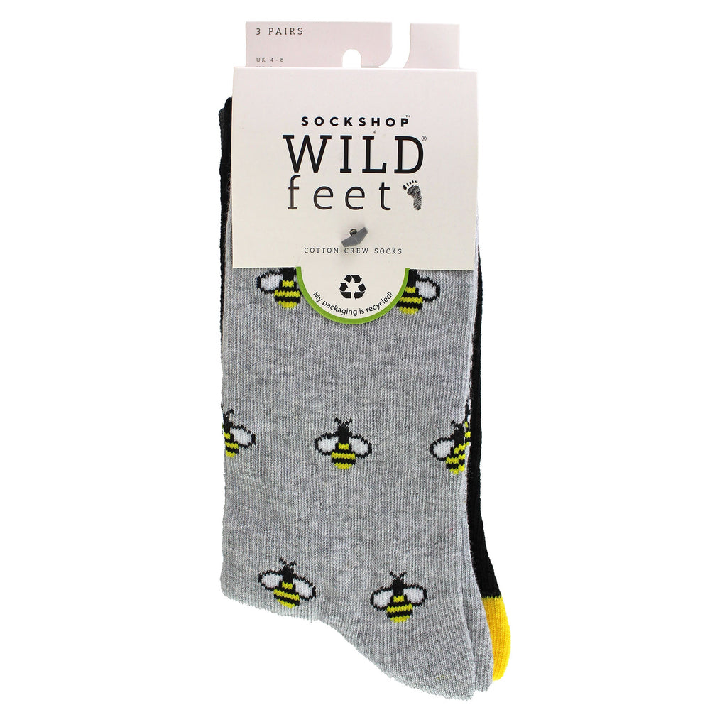 Sock Snob 3 Pack Womens Jacquard Novelty Cotton Socks