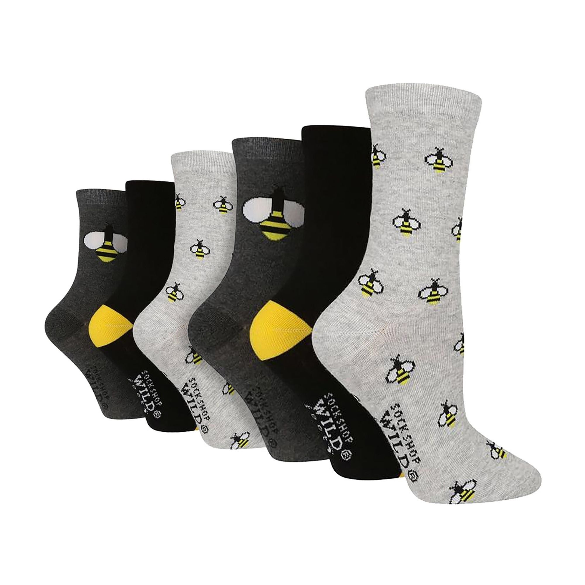 Sock Snob 6 Pairs Womens Multipack of Fun Design Socks with Novelty Animal Patterns