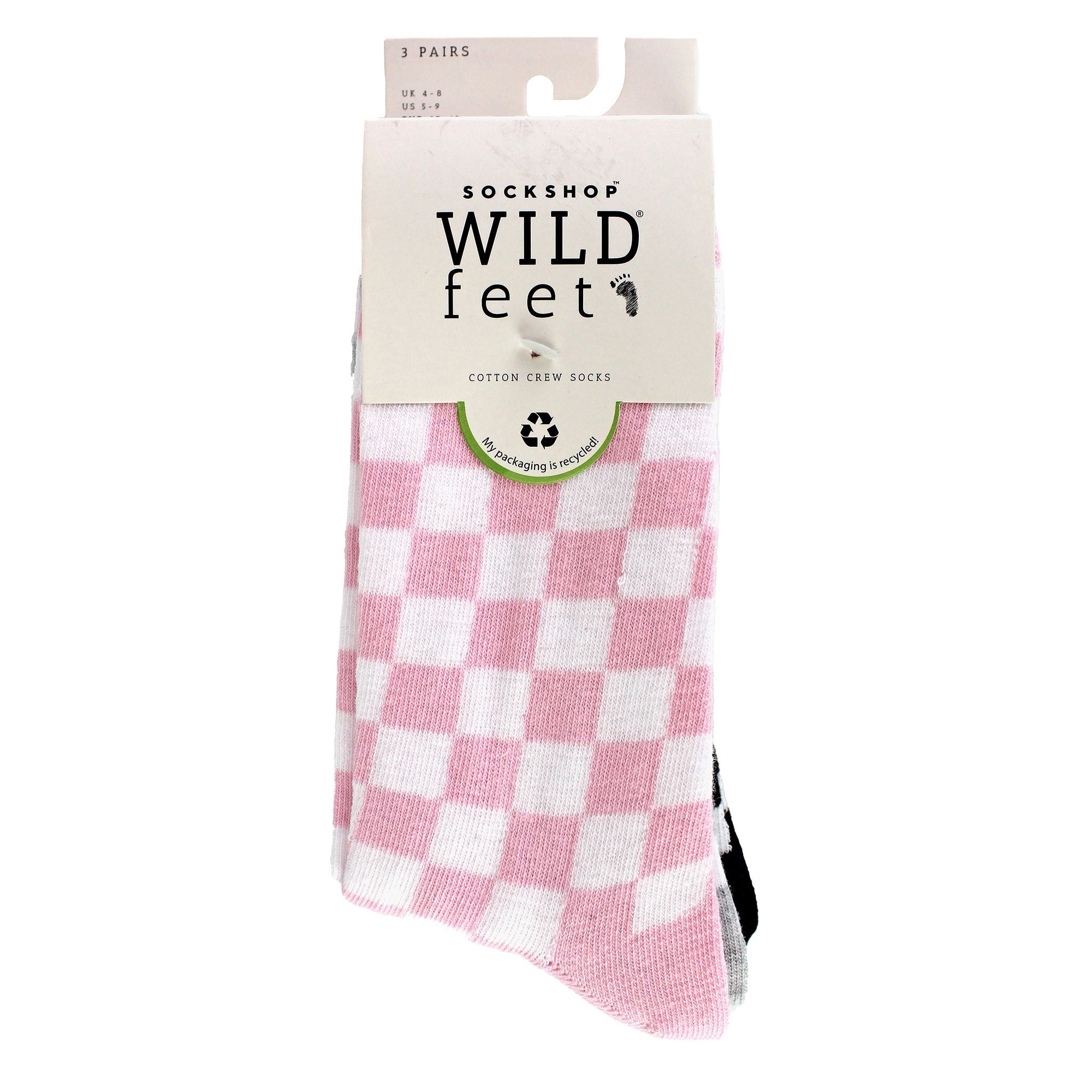 Sock Snob 3 Pack Womens Jacquard Novelty Cotton Socks