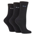 Sock Snob 3 Pack Womens Plain Cotton Socks Fit