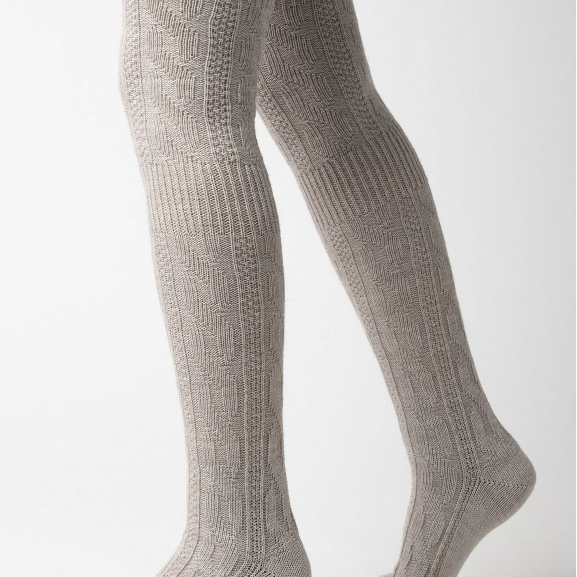 Sock Snob 3 Pairs Womens Extra Long Thigh High Over The Knee Wool Socks