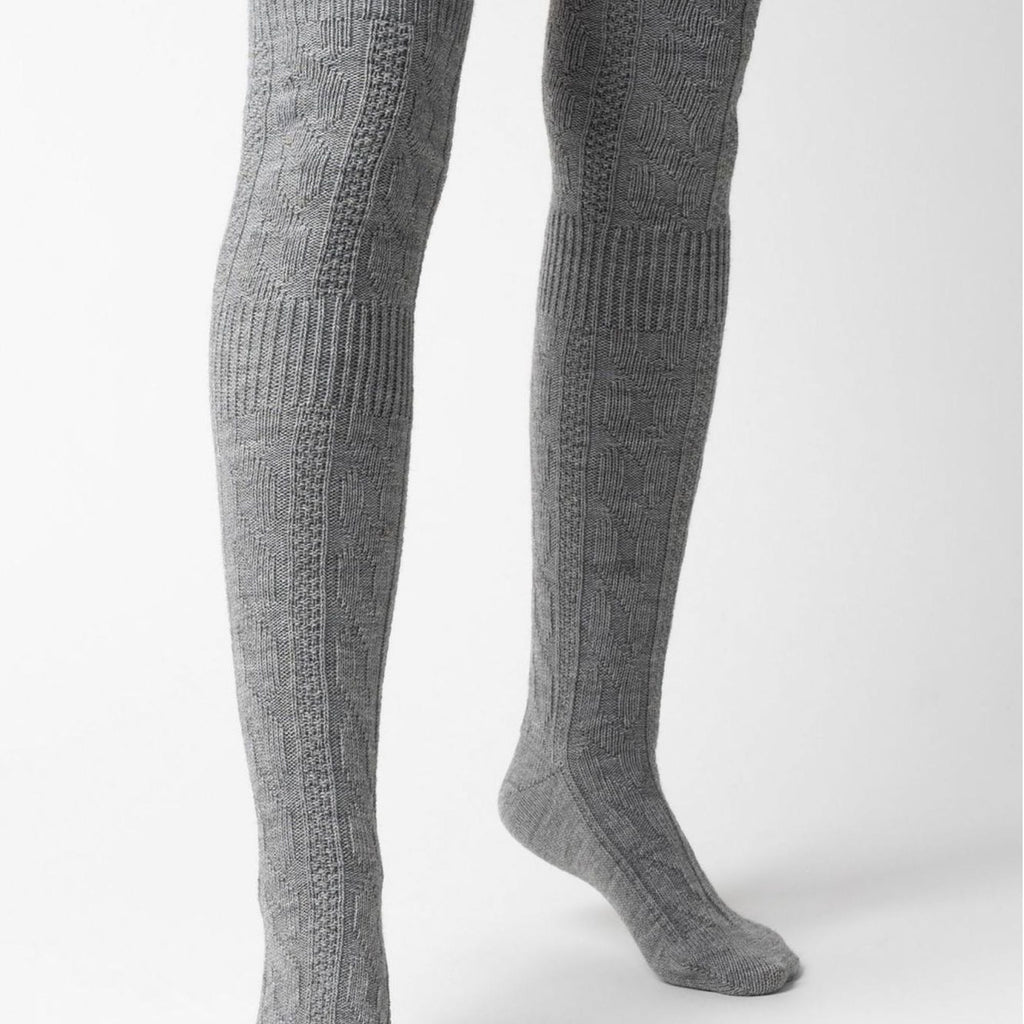 Sock Snob 3 Pairs Womens Extra Long Thigh High Over The Knee Wool Socks