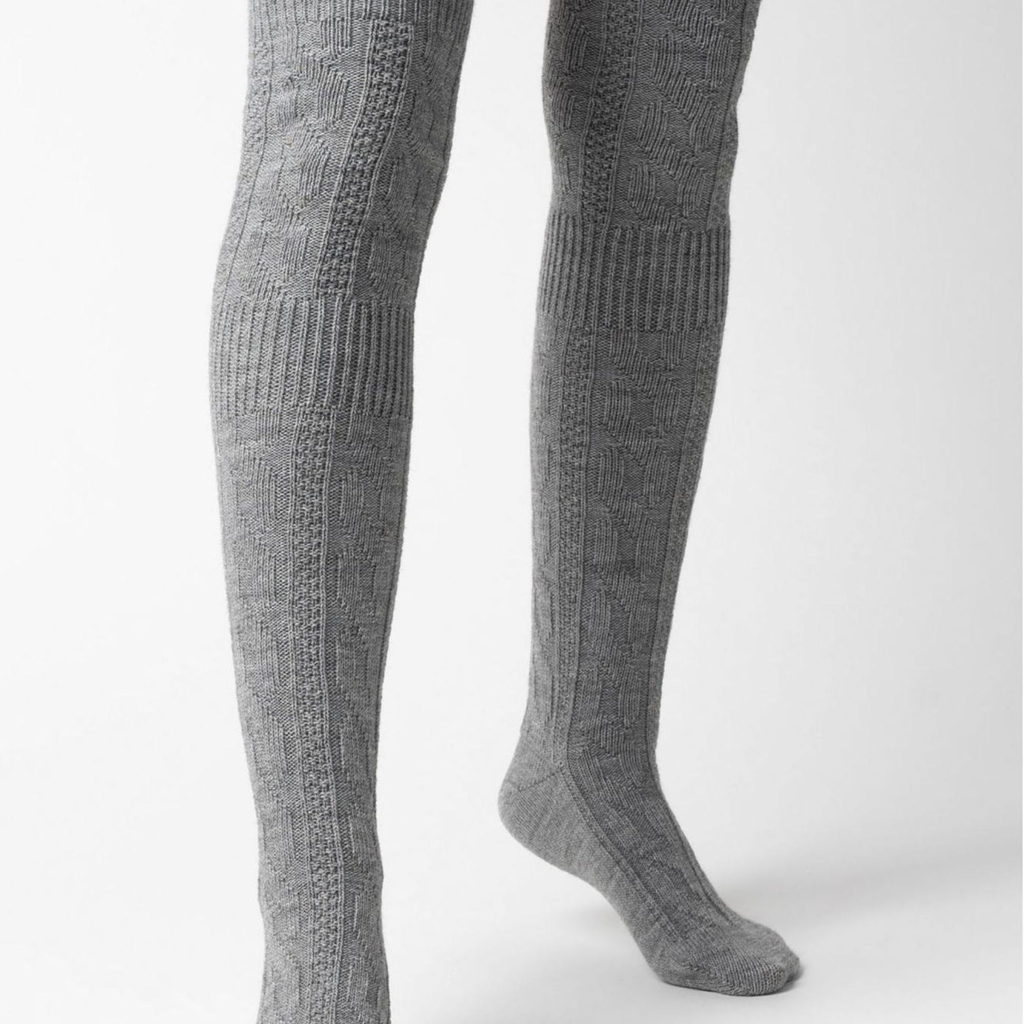 Sock Snob 3 Pairs Womens Extra Long Thigh High Over The Knee Wool Socks