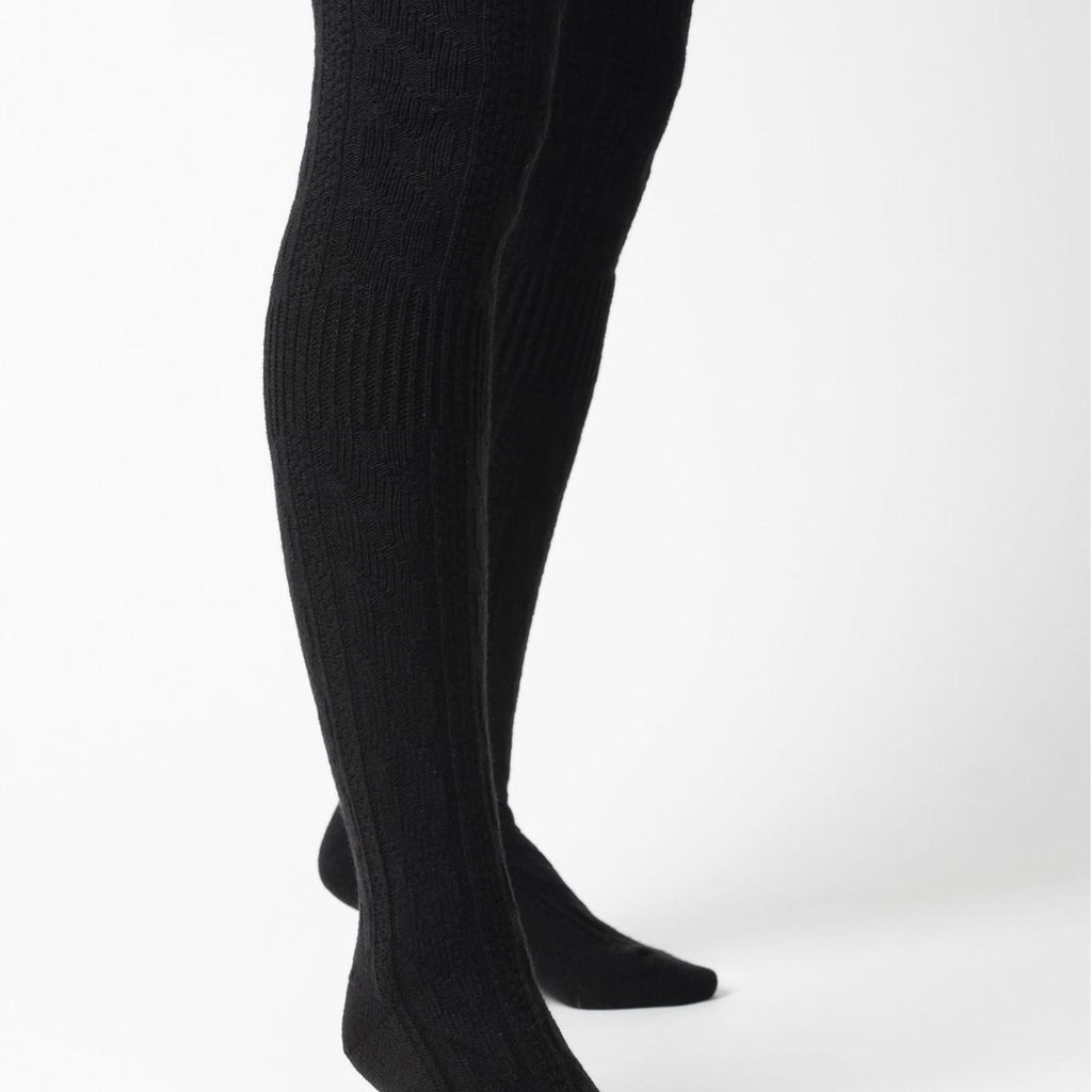 Sock Snob 3 Pairs Womens Extra Long Thigh High Over The Knee Wool Socks