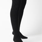 Sock Snob 3 Pairs Womens Extra Long Thigh High Over The Knee Wool Socks