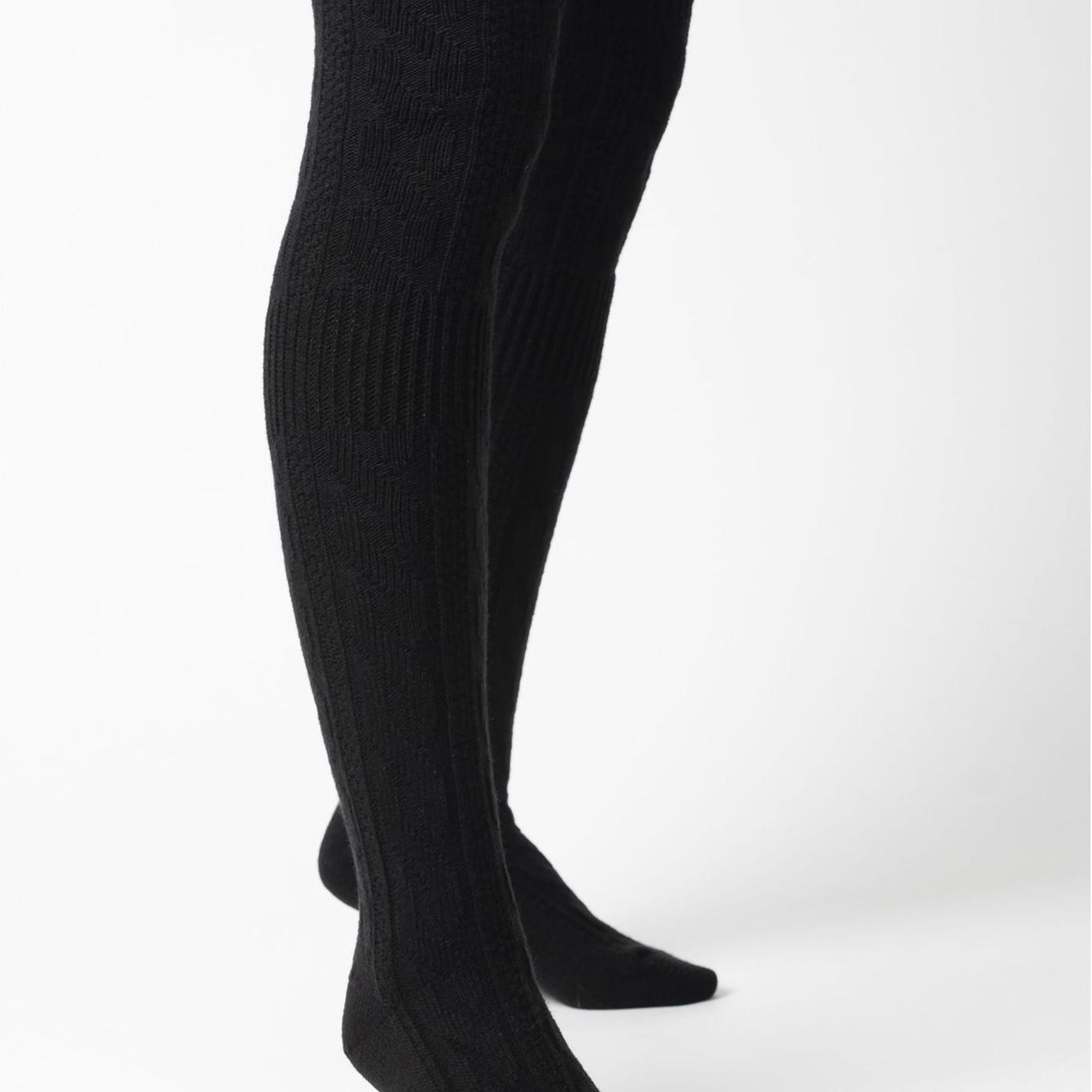 Sock Snob 3 Pairs Womens Extra Long Thigh High Over The Knee Wool Socks