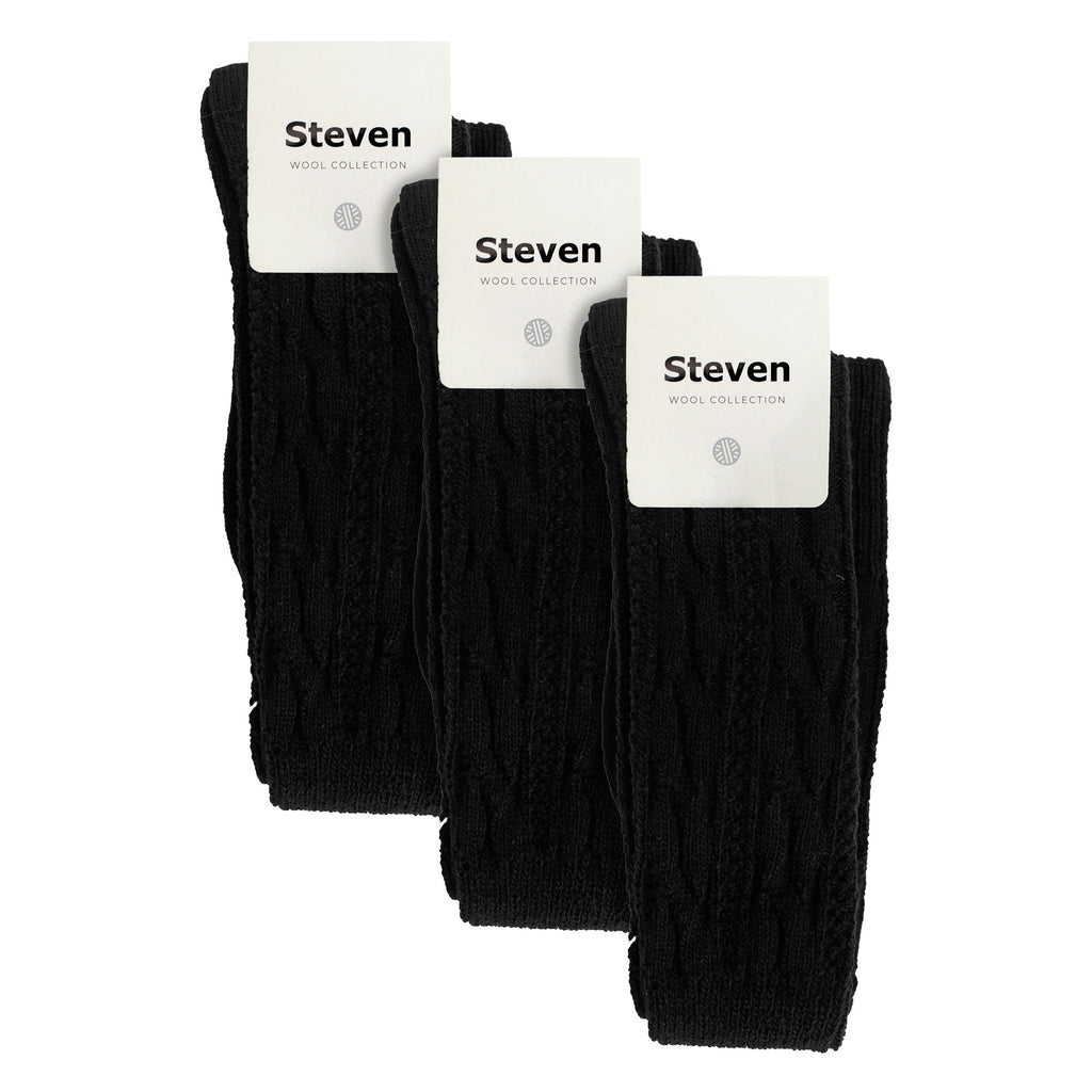 Sock Snob 3 Pairs Womens Extra Long Thigh High Over The Knee Wool Socks