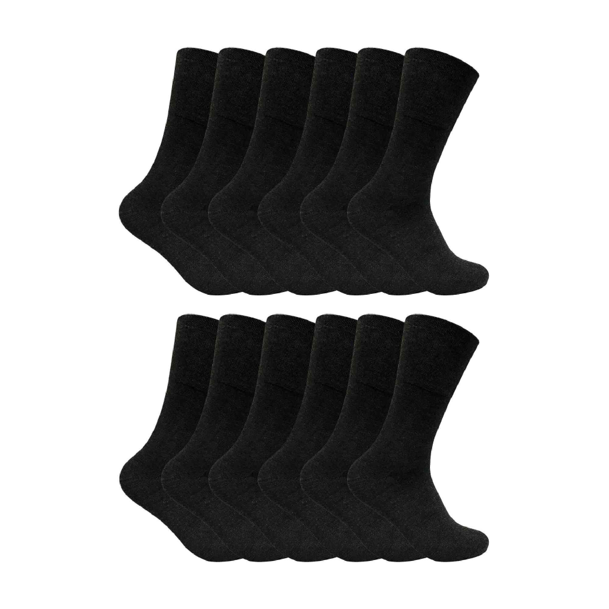 Sock Snob Mens Thin Non Elastic Thermal Diabetic Socks Multipack Options