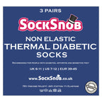 Sock Snob Mens Thin Non Elastic Thermal Diabetic Socks Multipack Options