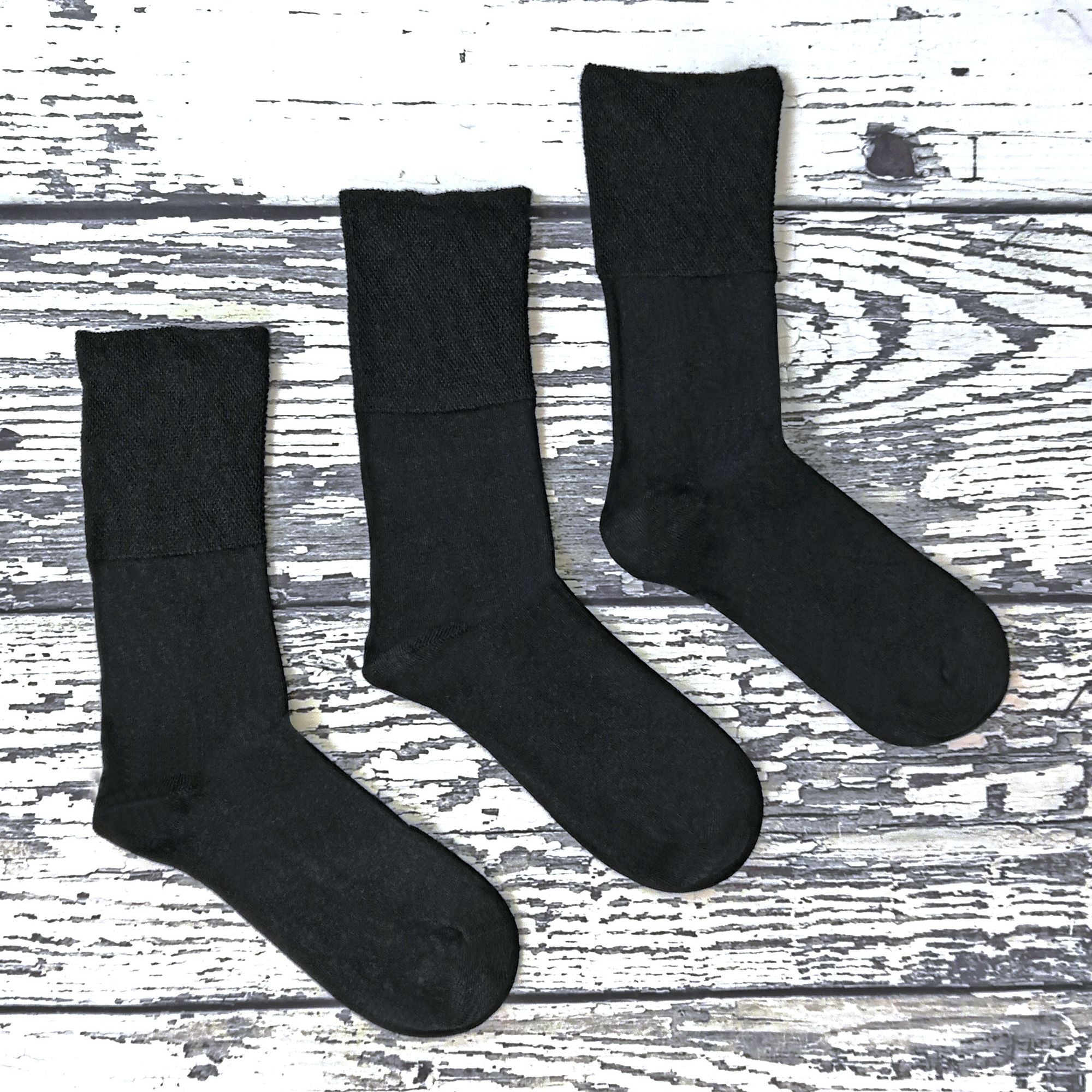 Sock Snob Mens Thin Non Elastic Thermal Diabetic Socks Multipack Options