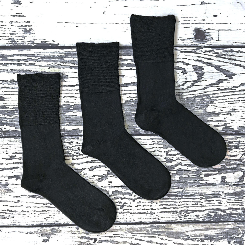 Sock Snob Mens Thin Non Elastic Thermal Diabetic Socks Multipack Options