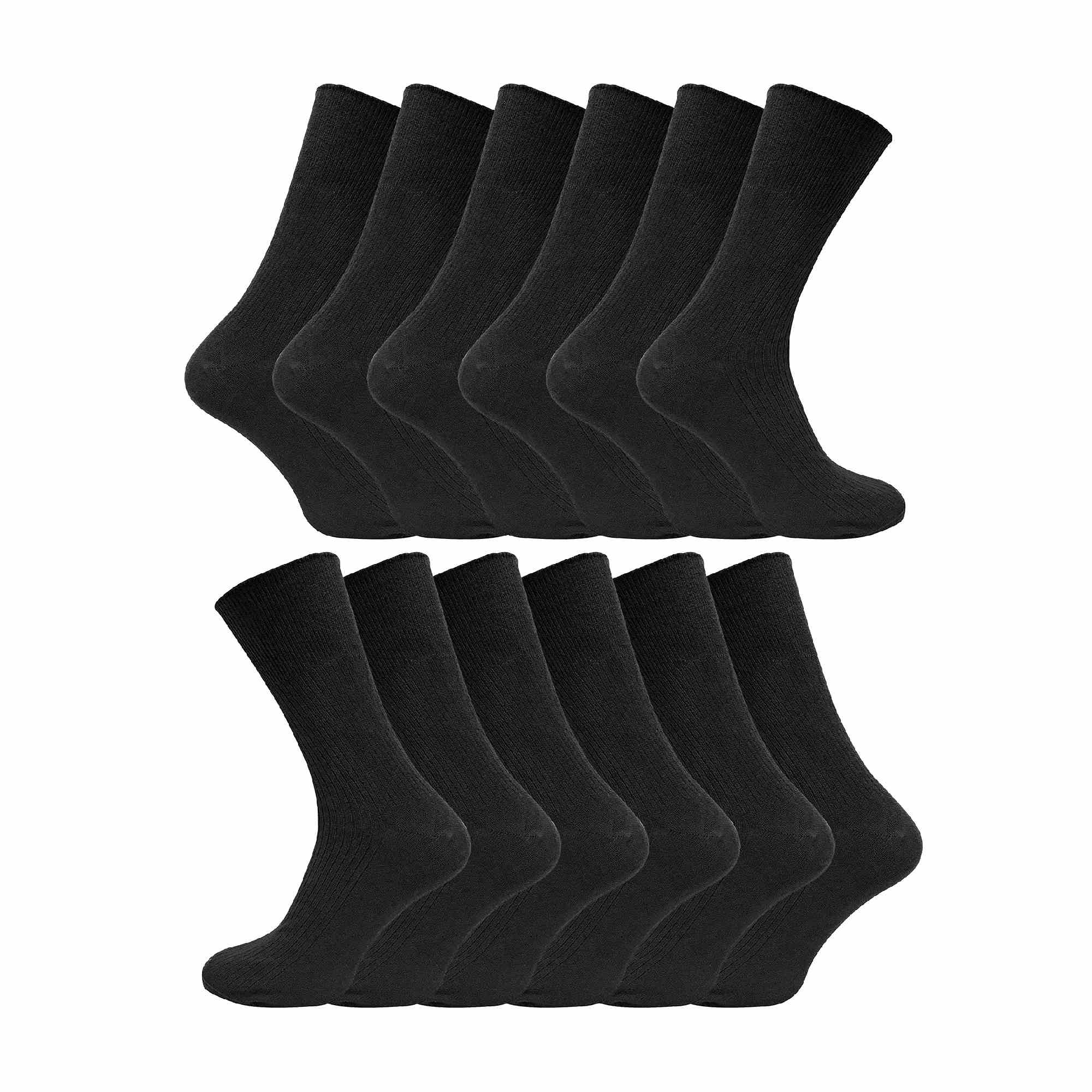 Sock Snob Mens Thin Soft 100% Cotton Non Elastic Dress Socks Multipack Options