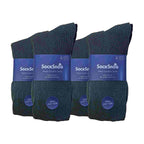 Sock Snob Mens Thin Soft 100% Cotton Non Elastic Dress Socks Multipack Options