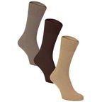 Sock Snob Mens Thin Soft 100% Cotton Non Elastic Dress Socks Multipack Options