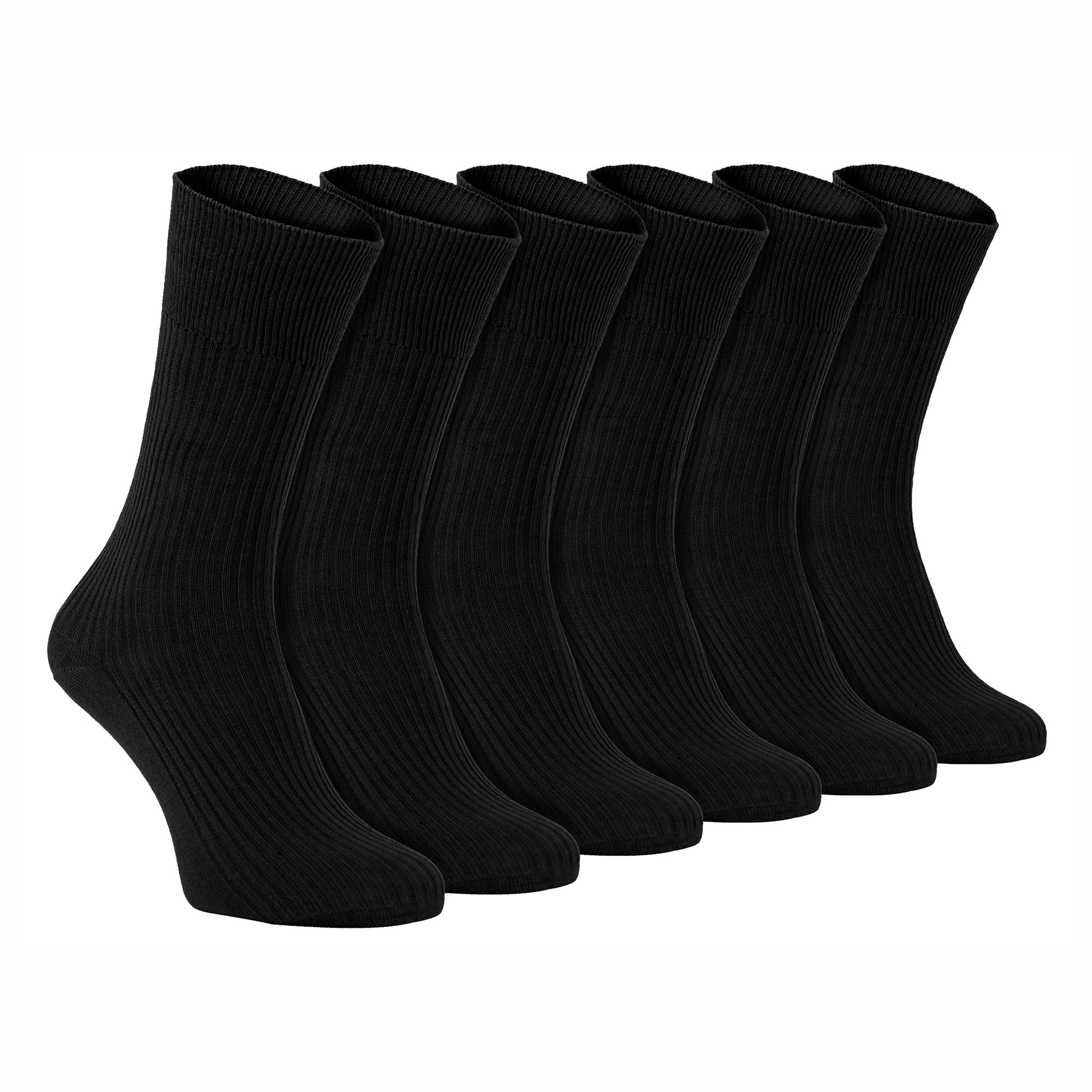 Sock Snob Mens Thin Soft 100% Cotton Non Elastic Dress Socks Multipack Options