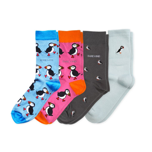 Bare Kind The Puffin 4 Pack Bamboo Sock Set