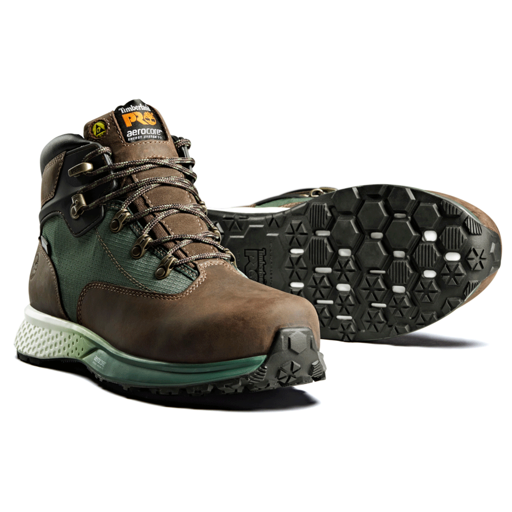 Timberland Euro Hiker Composite S3 Safety Boots Black/Grey / Brown/Green