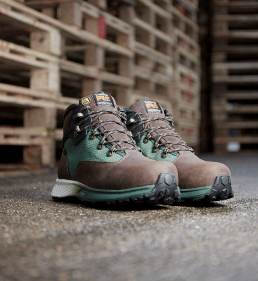 Timberland Euro Hiker Composite S3 Safety Boots Black/Grey / Brown/Green