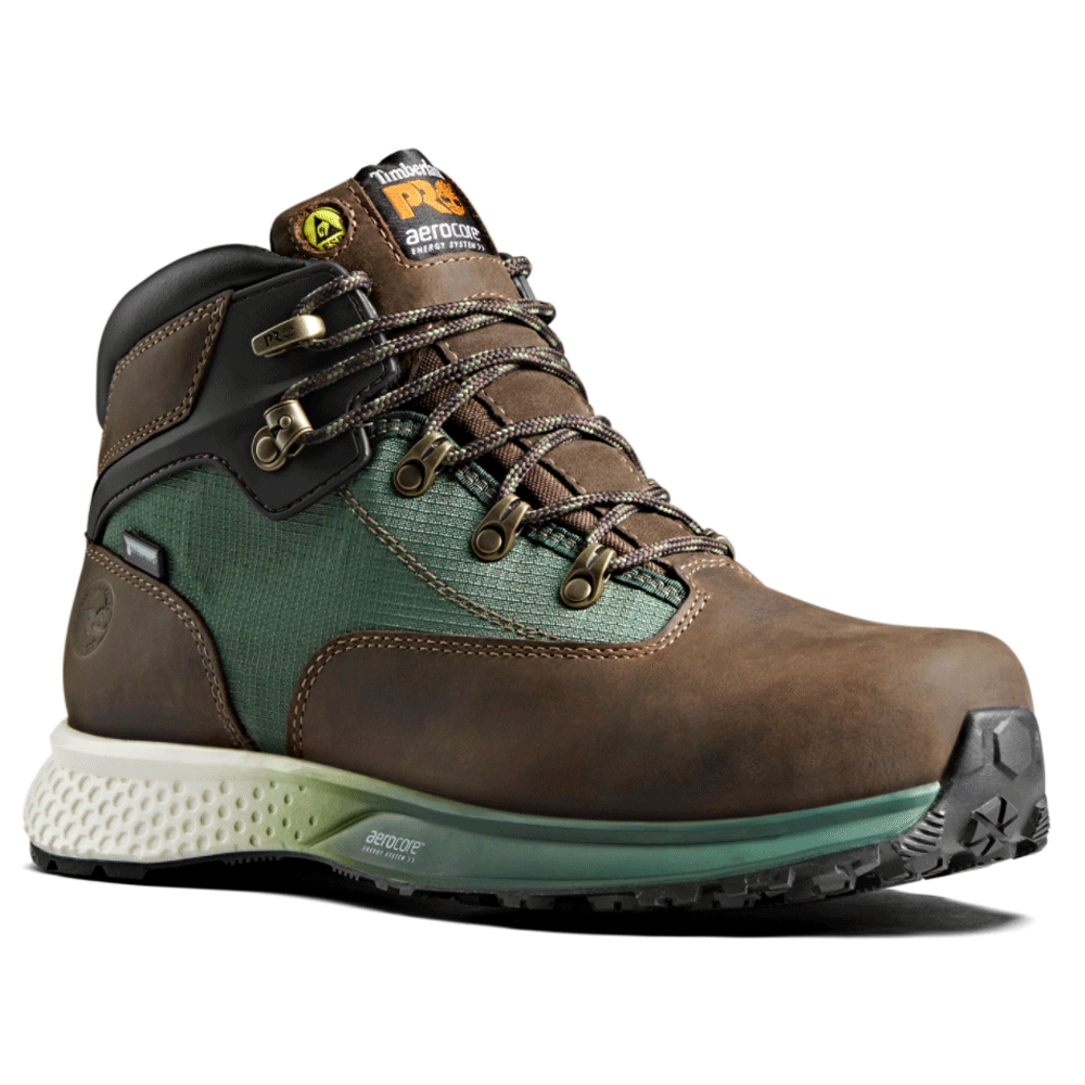Timberland Euro Hiker Composite S3 Safety Boots Black/Grey / Brown/Green