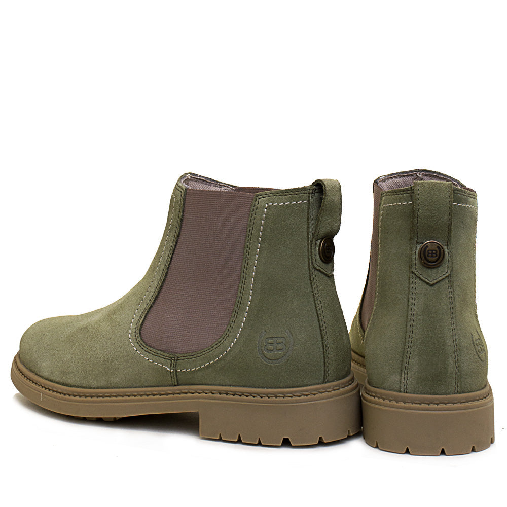 Bareback Footwear Toddy Short Boots Sage Green
