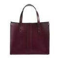 Zatchels Marsala Red Handmade Leather Shopper Bag