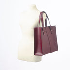 Zatchels Marsala Red Handmade Leather Shopper Bag