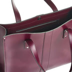 Zatchels Marsala Red Handmade Leather Shopper Bag