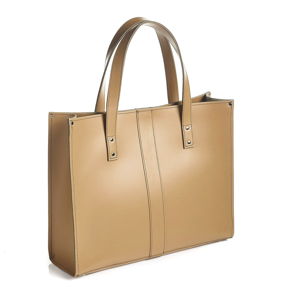 Zatchels Iced Coffee Handmade Leather Shopper Bag