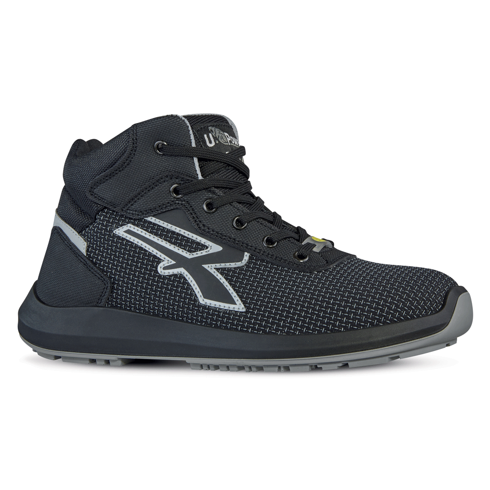 U-Power Captain ESD S3 CI SRC Composite Safety Boots Trainer Black