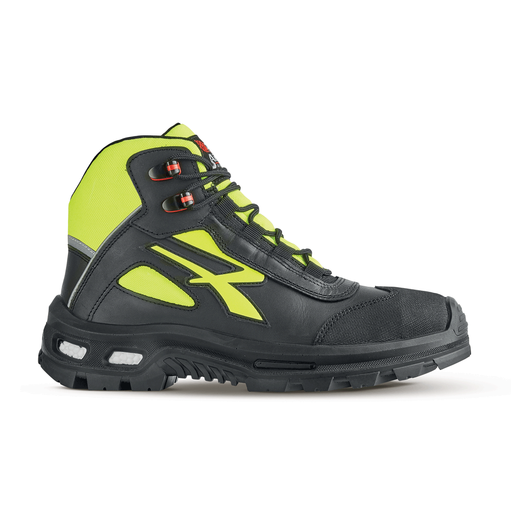 U-Power Form ESD S3 CI SRC Water-Repellent Composite Safety Work Safety Boots Black / Yellow