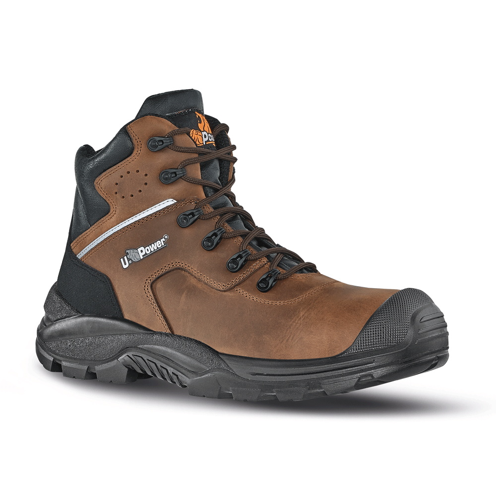 U-Power Greenland UK S3 SRC Composite Safety Work Safety Boots Brown