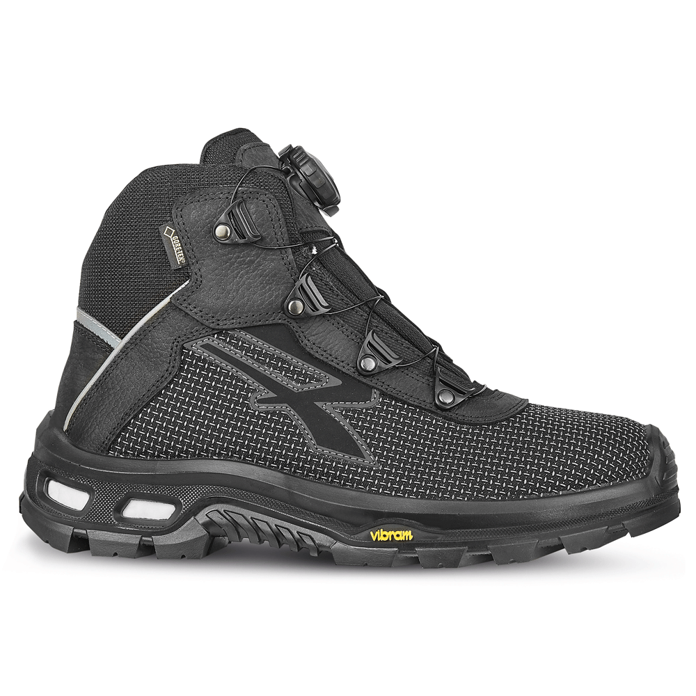 U-Power Kora S3 WR HI CI HRO SRC Water Resistant GORE-TEX Safety Work Safety Boots Black