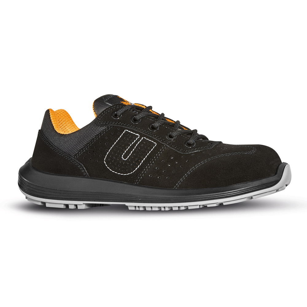 U-Power Sun S1P SRC Composite Toe Cap Safety Work Shoe Safety Trainers Black