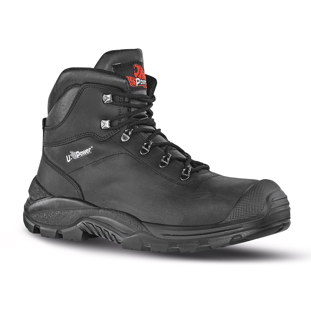 U-Power Terranova UK S3 SRC Water-Repellent Composite Safety Work Safety Boots Black