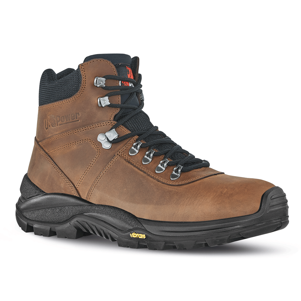 U-Power Trail S3 HRO CI HI SRC Water-Repellent Composite Safety Work Safety Boots Brown