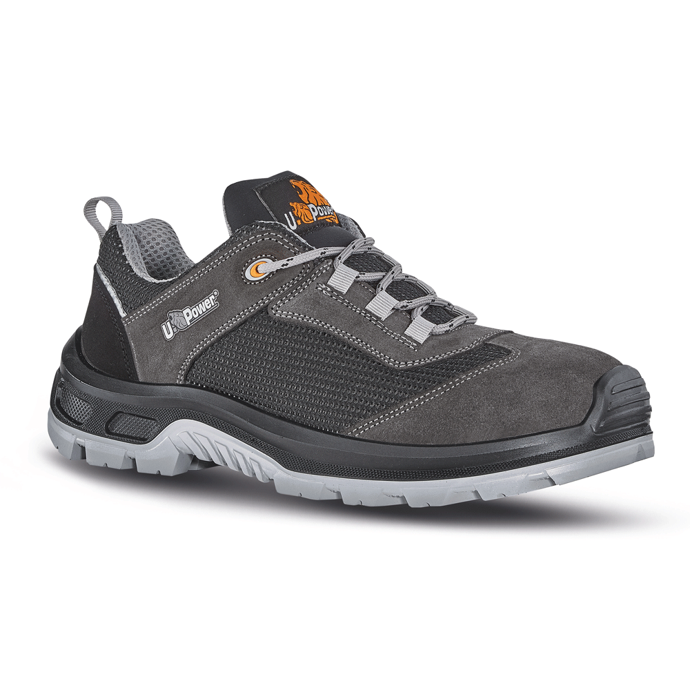 U-Power Twister S1P SRC Composite Safety Toe Cap Work Shoe Safety Trainers Grey