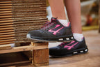 U-Power Verok ESD S1P SRC Safety Toe Cap Work Shoe Safety Trainers Black / Pink