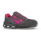 U-Power Verok ESD S1P SRC Safety Toe Cap Work Shoe Safety Trainers Black / Pink