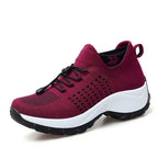 Womens Breathable Mesh Lightweight Round Toe Running Trainers